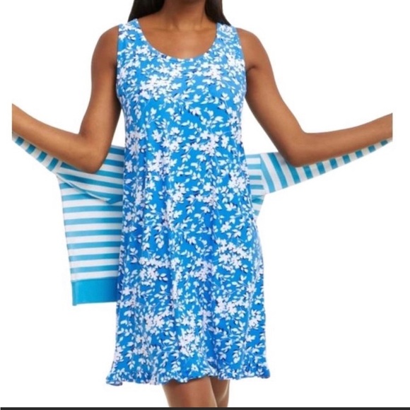 NIP FFF DRAPER JAMES RUFFLE BOTTOM NIGHTIE S/M B5 - Picture 1 of 7